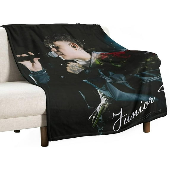 Junior Star H HD Blanket Home Decoration Star Actor Art Blankets, Suitable for Living Room, Bedroom, Etc. 40"x50"