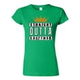 thumbnail image 1 of Junior Straight Outta Kauffman Crown Baseball Sports DT T-Shirt Tee, 1 of 2