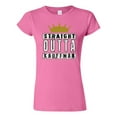 thumbnail image 1 of Junior Straight Outta Kauffman Crown Baseball Sports DT T-Shirt Tee, 1 of 2