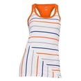 thumbnail image 1 of Junior Stripe Cotton Tank, Orange & Navy - Large, 1 of 1