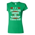 thumbnail image 1 of Junior This Teacher Survived 2016-2017 School Year Fidget Funny DT T-Shirt Tee, 1 of 2