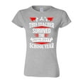 thumbnail image 1 of Junior This Teacher Survived 2016-2017 School Year Fidget Funny DT T-Shirt Tee, 1 of 2