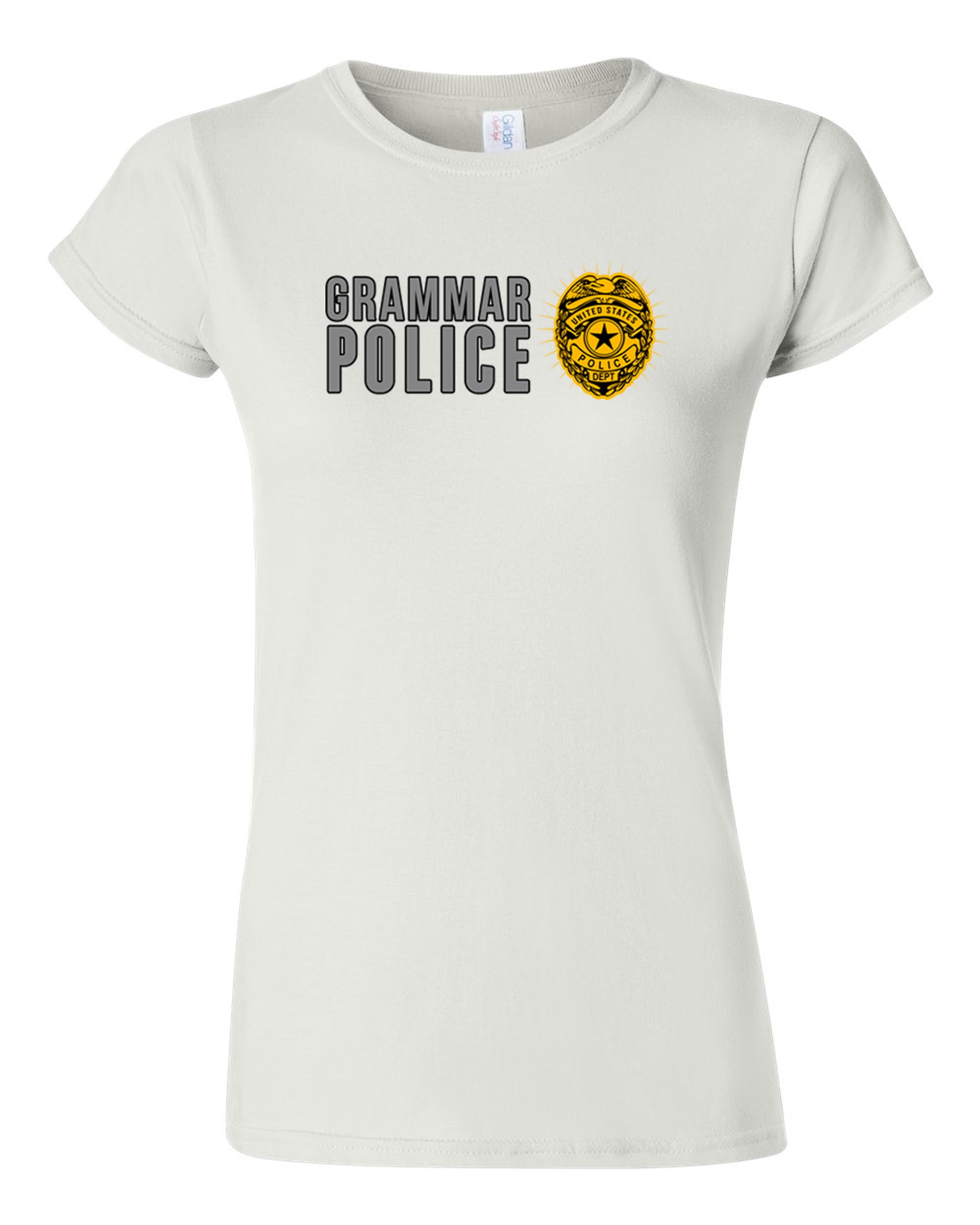 Junior United States Police Grammar Funny DT T-Shirt Tee