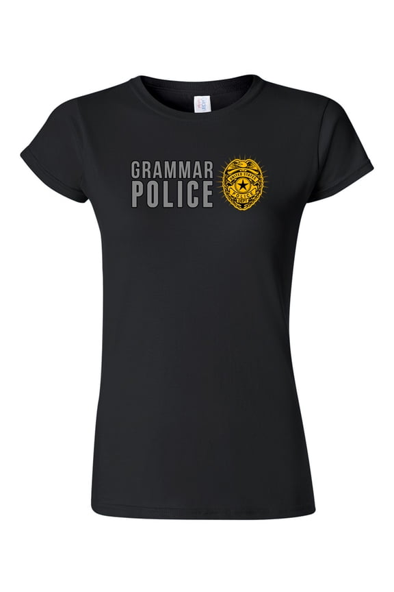 Junior United States Police Grammar Funny DT T-Shirt Tee