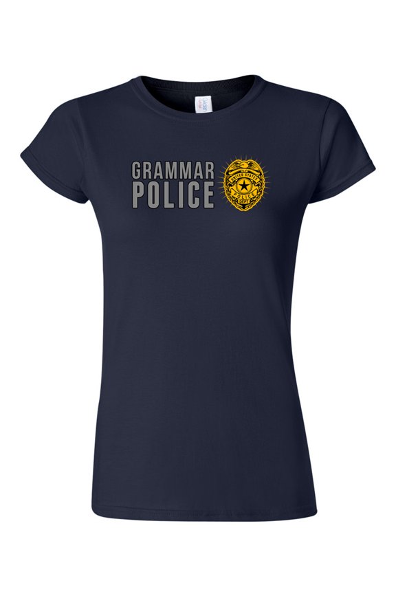 Junior United States Police Grammar Funny DT T-Shirt Tee