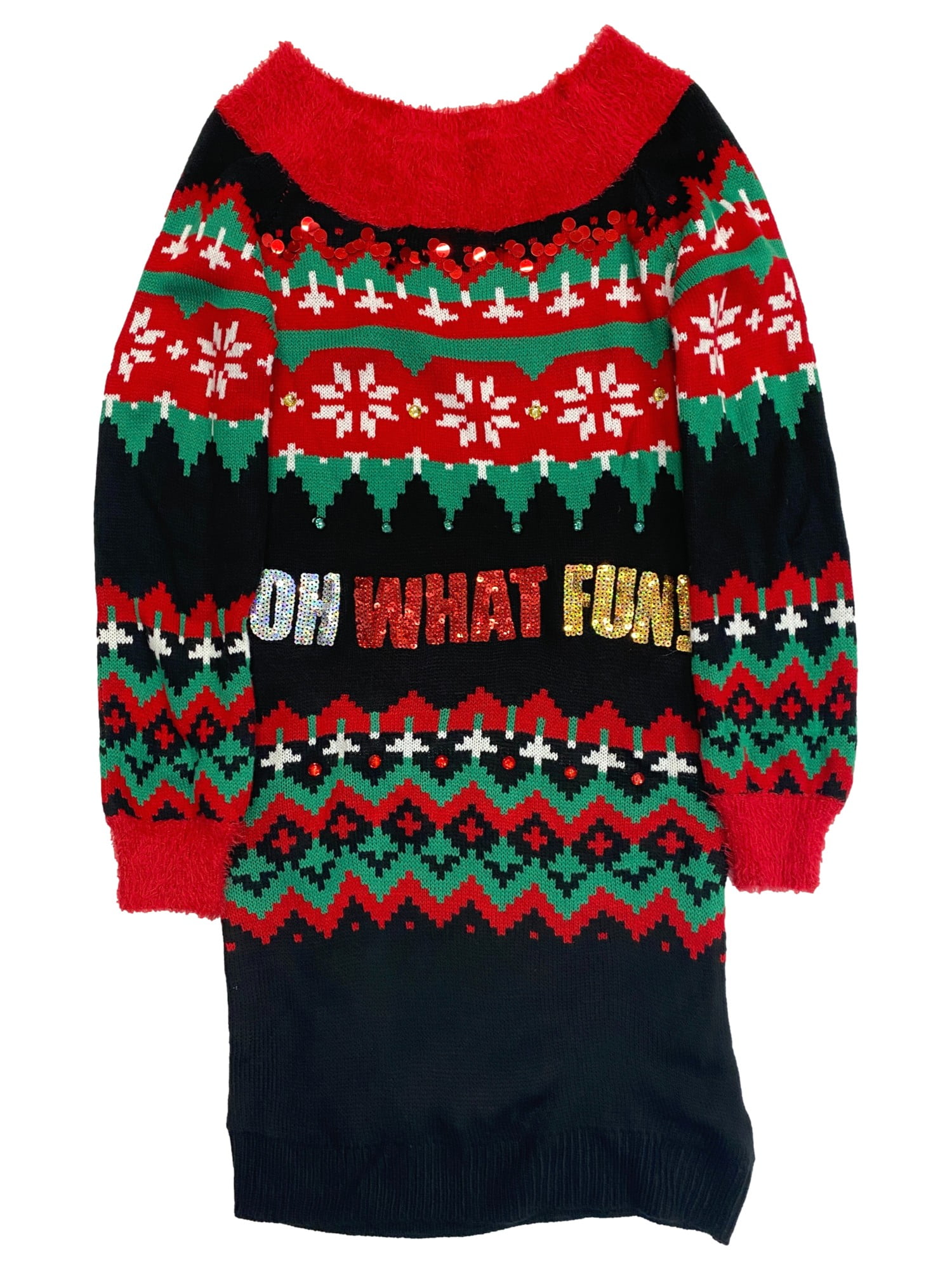 red and black sweater dress Buffalo David Bitton Women's Massima LS Mock Neck day wear Haira Sweater Dress Clad
