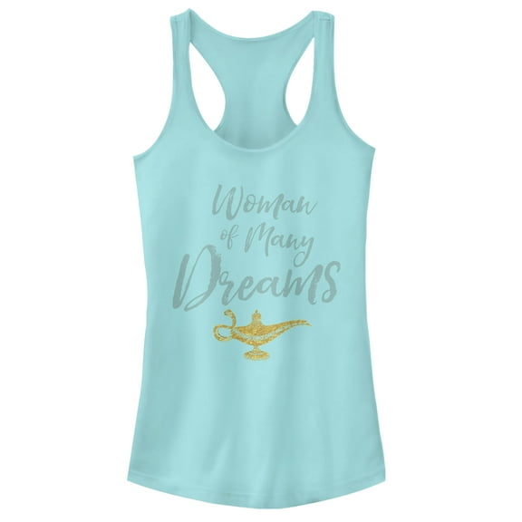 Junior's Aladdin Dream Woman Racerback Tank Top Cancun Medium