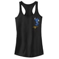 thumbnail image 1 of Junior's Aladdin Genie Badge  Racerback Tank Top Black X Large, 1 of 4
