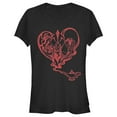 thumbnail image 1 of Junior's Aladdin Jafar Valentine's Day You Wish Graphic Tee Black Small, 1 of 3