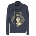 thumbnail image 1 of Junior's Aladdin Jasmine Ornate Frame  Cowl Neck Sweatshirt Navy Blue 4X Large, 1 of 3