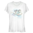 thumbnail image 1 of Junior's Aladdin Jasmine Watercolor Carpet Ride  Graphic Tee White X Large, 1 of 2