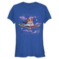 thumbnail image 1 of Junior's Aladdin Magic Carpet Ride Graphic Tee Royal Blue Small, 1 of 2