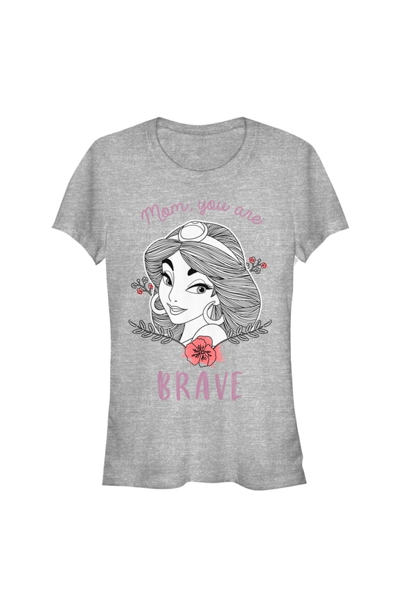 Junior's Aladdin Mom  Graphic Tee Athletic Heather Small