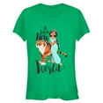 thumbnail image 1 of Junior's Aladdin Whole New World  Graphic Tee Kelly Green 2X Large, 1 of 2