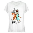 thumbnail image 1 of Junior's Aladdin Whole New World  Graphic Tee White Medium, 1 of 2