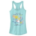 thumbnail image 1 of Junior's Alice in Wonderland Do You Suppose She's a Wildflower? Racerback Tank Top Cancun X Small, 1 of 4