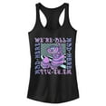 thumbnail image 1 of Junior's Alice in Wonderland We're All Mad Here Trippy Racerback Tank Top Black X Large, 1 of 5