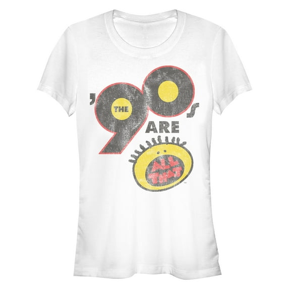 Junior's All That Retro 90's Logo Graphic Tee White 2X Large