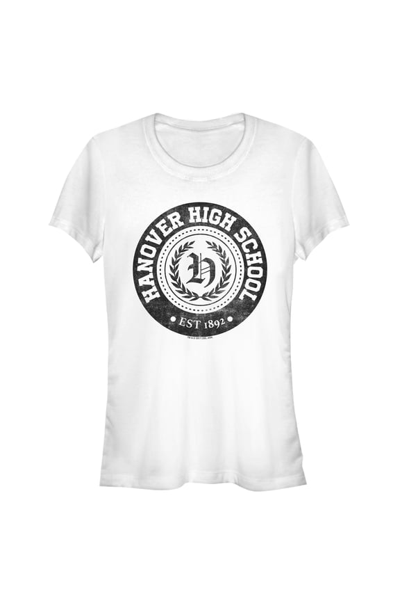 Junior's American Vandal Hanover Highschool Crest Graphic Tee White 2X Large