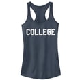 thumbnail image 1 of Junior's Animal House College Text  Racerback Tank Top Indigo 2X Large, 1 of 3