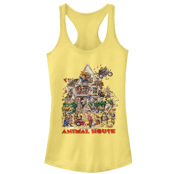 Junior's Animal House Original Movie Poster Racerback Tank Top Banana Large