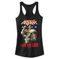 thumbnail image 1 of Junior's Anthrax Dredd I Am The Law Racerback Tank Top, 1 of 5