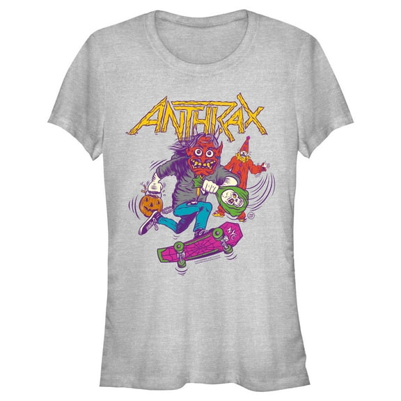 Junior's Anthrax Halloween Not Man  Graphic T-Shirt