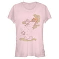 thumbnail image 1 of Junior's Aristocats Duchess and O'Malley Raining Petals Graphic Tee Light Pink Small, 1 of 3