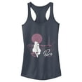 thumbnail image 1 of Junior's Aristocats Duchess and Thomas Love in Paris Racerback Tank Top Indigo Small, 1 of 4