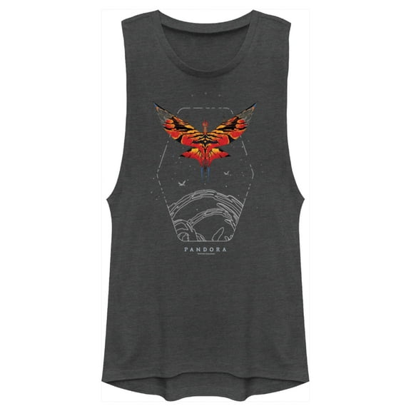 Junior's Avatar Great Leonopteryx Badge  Festival Muscle Graphic Tee Charcoal Medium