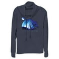 thumbnail image 1 of Junior's Avatar Neytiri A World Like No Other  Cowl Neck Sweatshirt Navy Blue X Small, 1 of 4