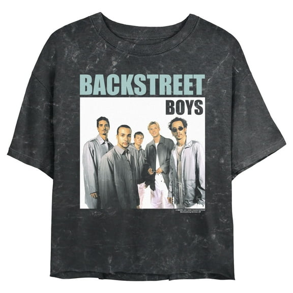 Junior's Backstreet Boys Boy Group Photoshoot Graphic Crop T-Shirt