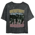 thumbnail image 1 of Junior's Backstreet Boys Group Shot Signatures Distressed Graphic Crop T-Shirt, 1 of 4