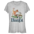 thumbnail image 1 of Junior's Bambi Distressed Classic Scene Graphic Tee Athletic Heather X Large, 1 of 3