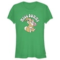 thumbnail image 1 of Junior's Bambi Miss Bunny  Graphic Tee Kelly Green Small, 1 of 3