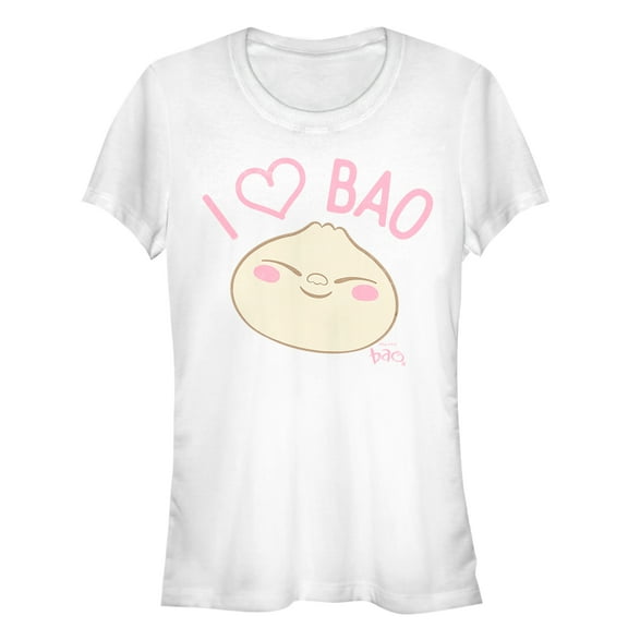 Junior's Bao I Love Dumplings Graphic Tee White 2X Large