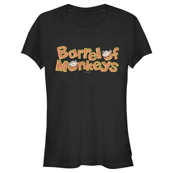 Junior's Barrel of Monkeys Classic Logo  Graphic T-Shirt