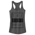 thumbnail image 1 of Junior's Batman Dark Night Frame  Racerback Tank Top Charcoal Small, 1 of 3