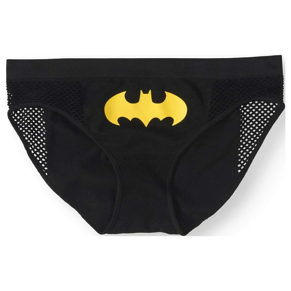 Junior's Batman License Seamless Bikini With Mesh Panty