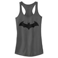 thumbnail image 1 of Junior's Batman Logo Classic  Racerback Tank Top Charcoal Medium, 1 of 3