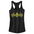 thumbnail image 1 of Junior's Batman Logo Icon Collage  Racerback Tank Top Black Small, 1 of 4