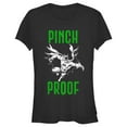thumbnail image 1 of Junior's Batman St. Patrick's Day Pinch Proof  Graphic Tee Black 2X Large, 1 of 3