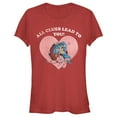 thumbnail image 1 of Junior's Batman Valentine's Day All the Clues Lead to You  Graphic Tee Red Medium, 1 of 3