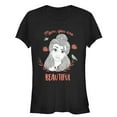 thumbnail image 1 of Junior's Beauty and the Beast Beautiful Mom  Graphic Tee Black 2X Large, 1 of 2