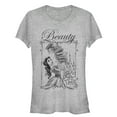 thumbnail image 1 of Junior's Beauty and the Beast Belle Book Tower  Graphic Tee Athletic Heather X Large, 1 of 2