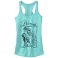 thumbnail image 1 of Junior's Beauty and the Beast Belle Book Tower  Racerback Tank Top Cancun Medium, 1 of 3