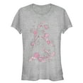thumbnail image 1 of Junior's Beauty and the Beast Belle Rose Frame  Graphic Tee Athletic Heather X Large, 1 of 2