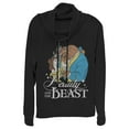 thumbnail image 1 of Junior's Beauty and the Beast Classic  Cowl Neck Sweatshirt Black Large, 1 of 3
