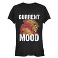 thumbnail image 1 of Junior's Beauty and the Beast Current Mood  Graphic Tee Black 2X Large, 1 of 2