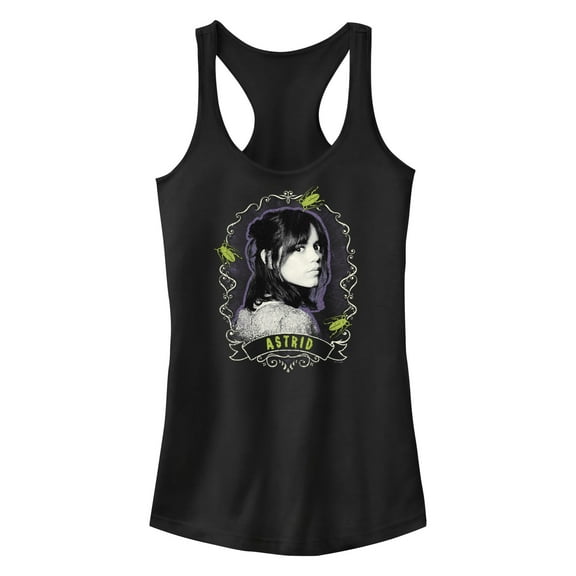 Junior's Beetlejuice Beetlejuice Astrid Frame  Racerback Tank Top